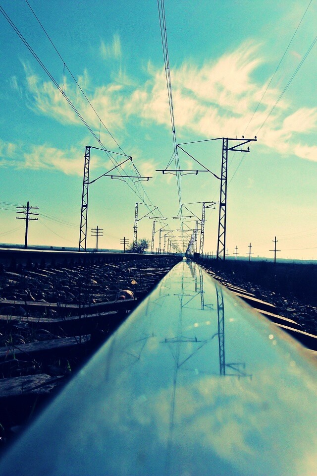 Фото вдоль железной дороги обои