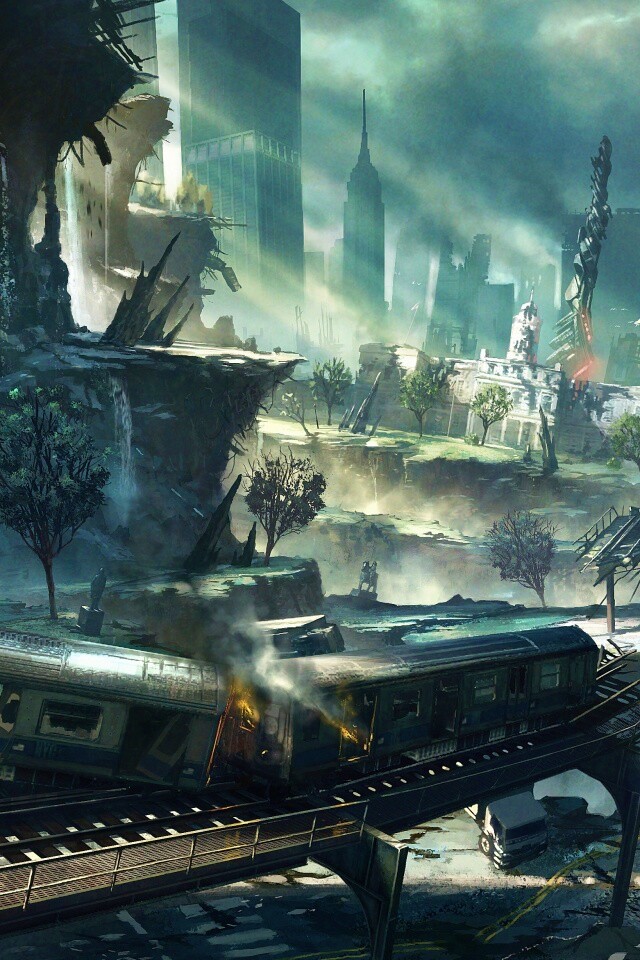 Развалины Нью-Йорка обои