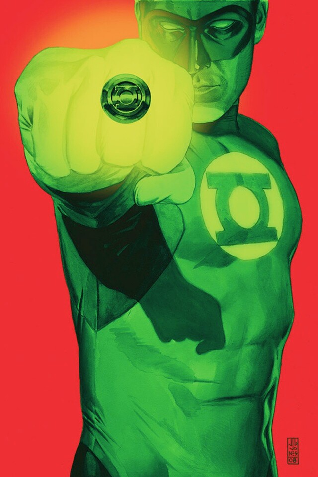 Зелёный фонарь рисунок обои