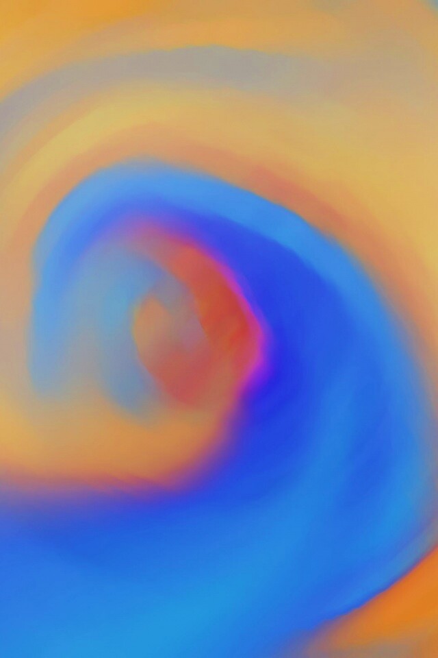 Жёлто-синие завихрения обои