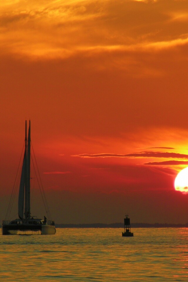 Празднование заката обои