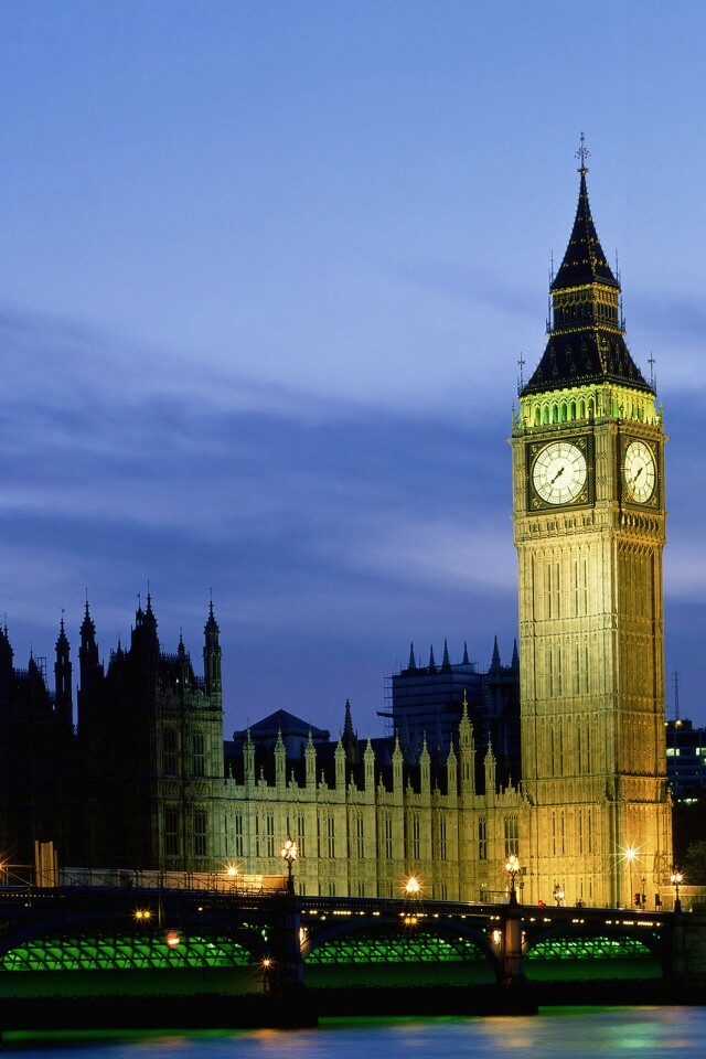 Биг Бен и здание парламента ночью обои