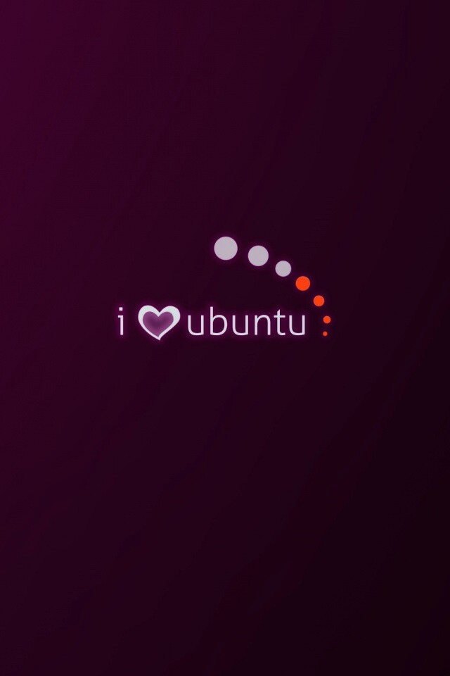 Я люблю убунту обои
