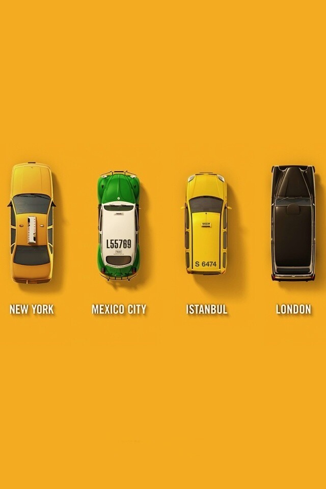 Такси в разных странах мира обои