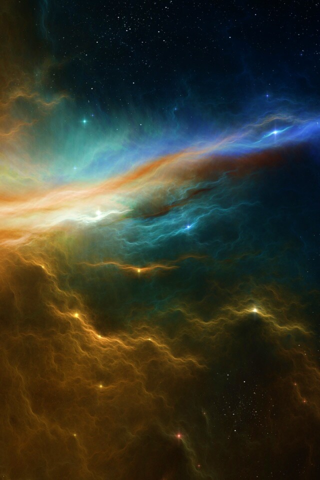 Туманность в глубинах космоса обои