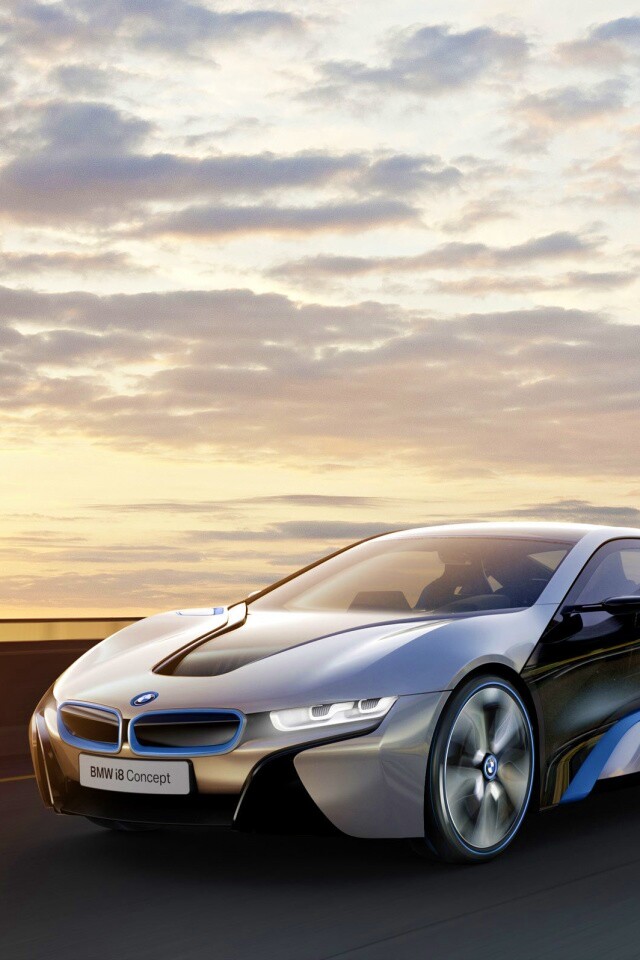 Концепт БМВ на дороге обои