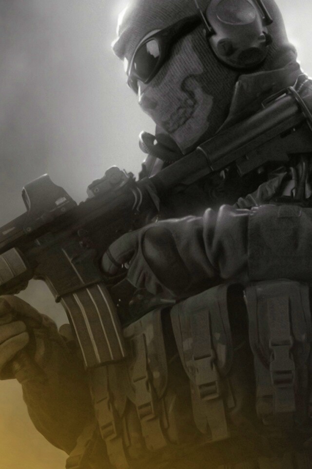 Солдат в маске обои