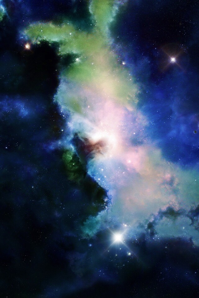 Туманность в далёком космосе обои