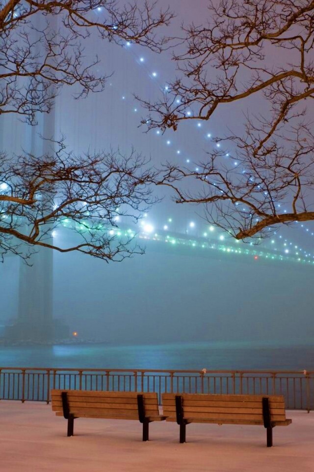 Вечер в Нью-Йорке обои