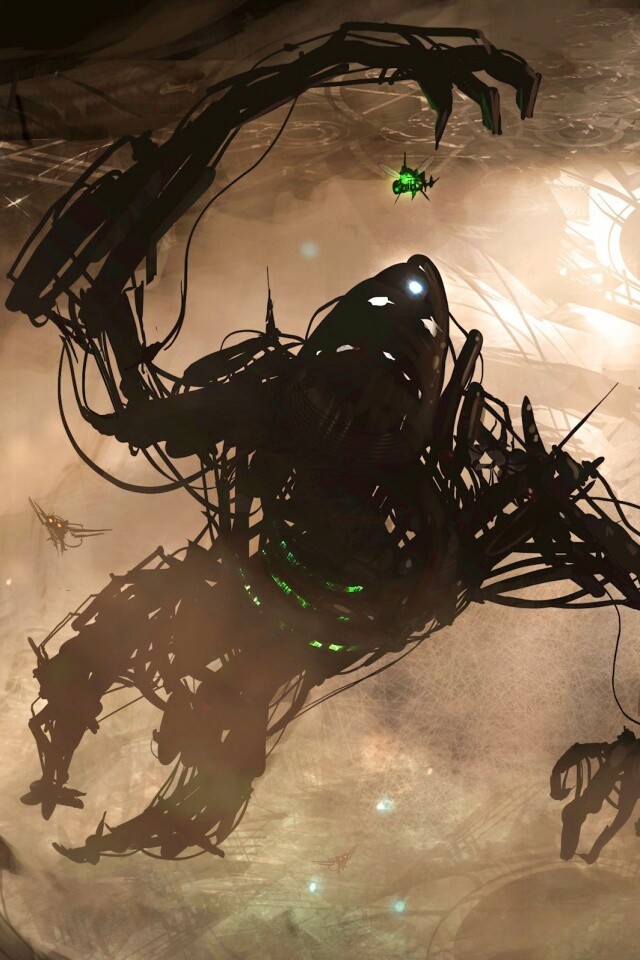 Подзёмный темный монстр обои