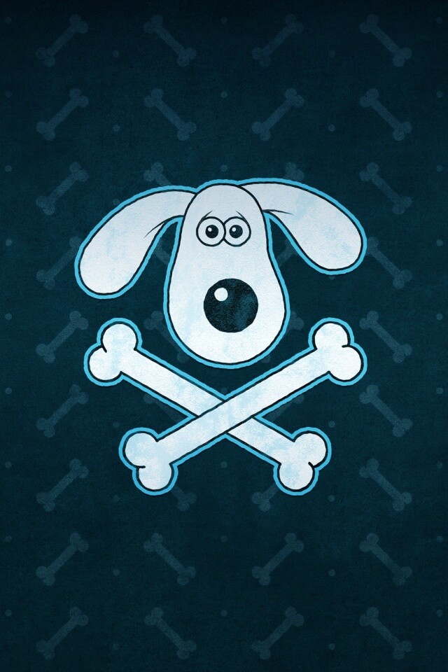 Громит и пересеченные кости обои