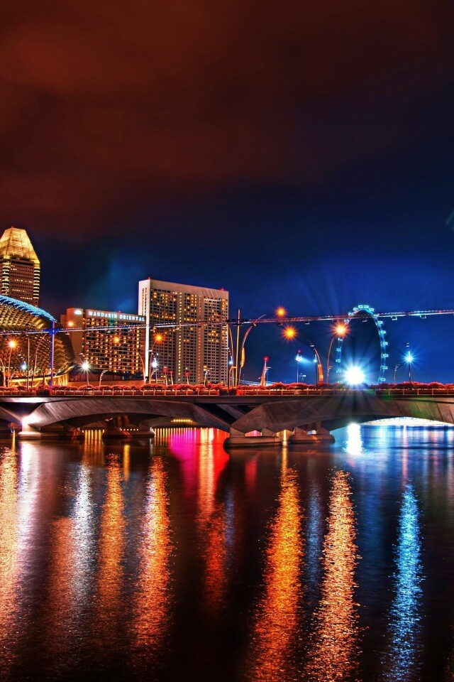 Ночной город обои