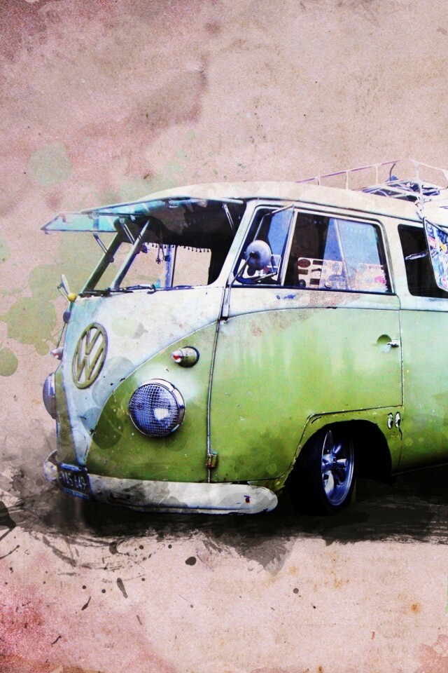 Фольксваген 56 года - лучший фургон для путешествий обои