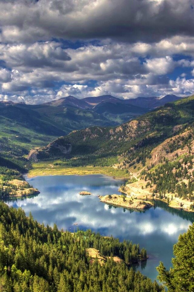 Горное озеро обои