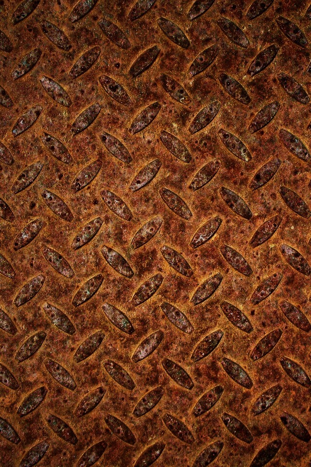 Ржавый перфорированный стальной лист обои