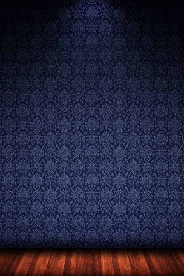 Комната с узорными обоями обои