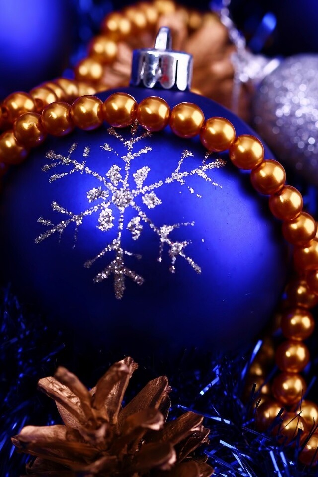 Новогодние украшения для елки обои