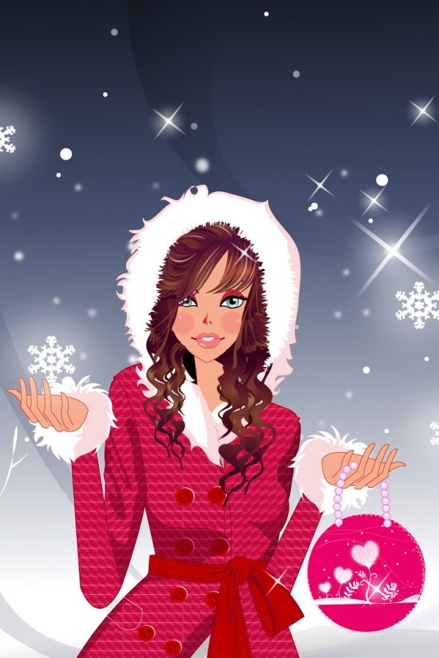 Модный новый год обои