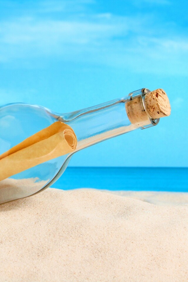 Послание в бутылке обои