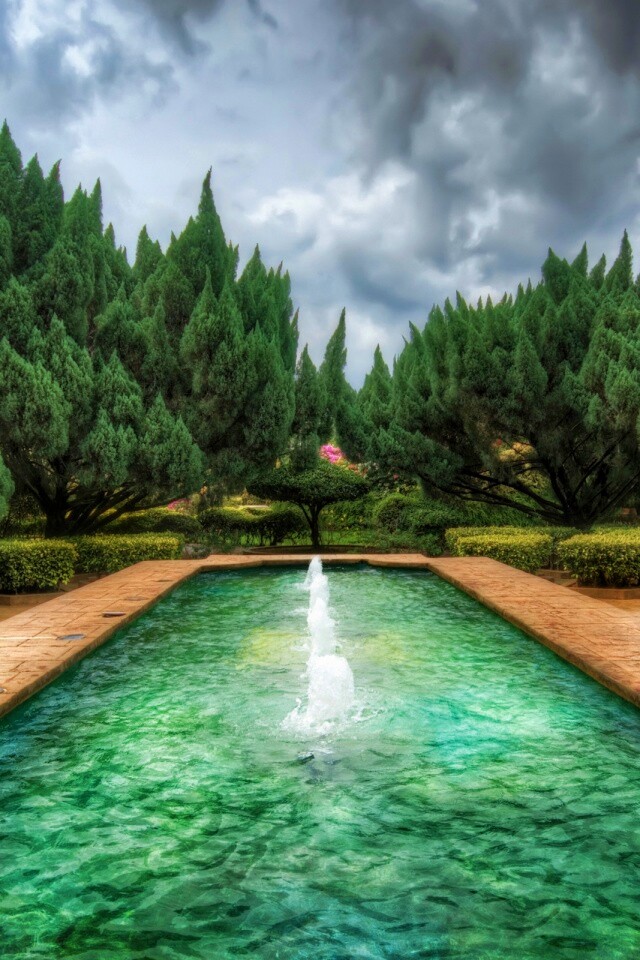 Фонтан в заповеднике обои