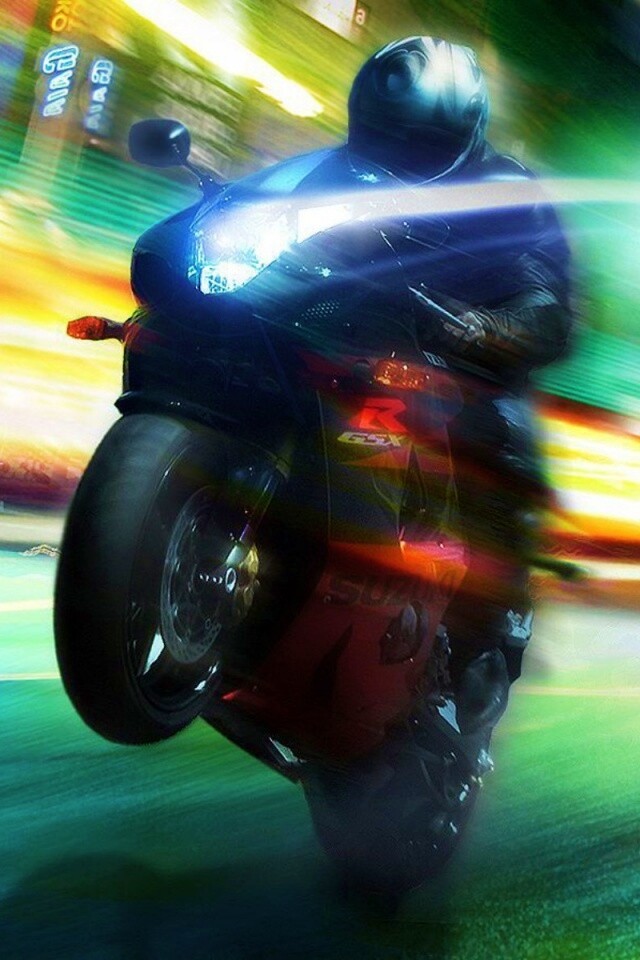 Сокрость на мотоцикле обои