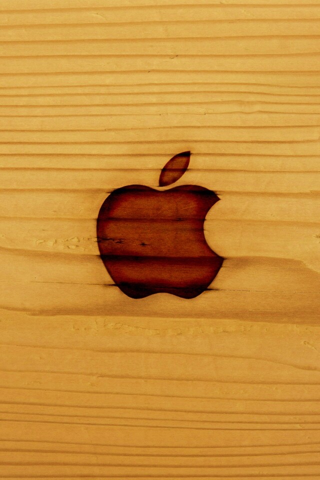 Выжженое яблочко обои