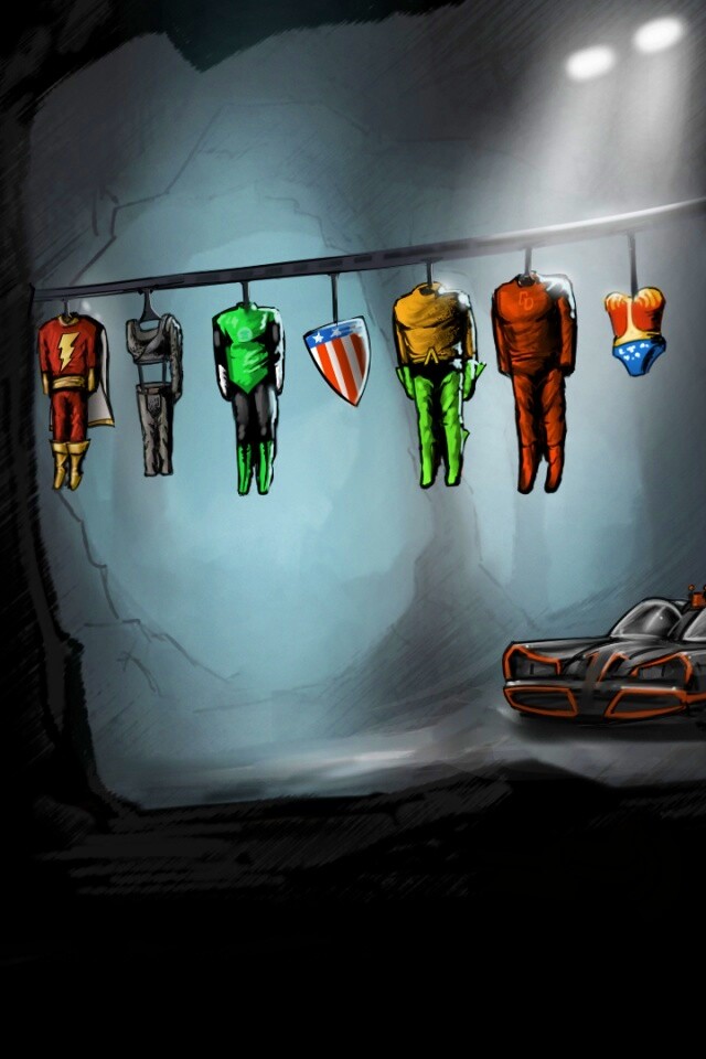 Пещера супергероев обои