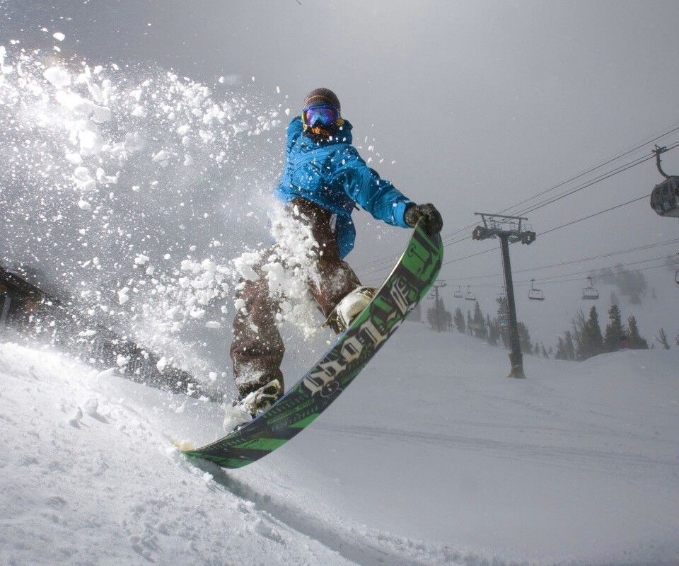 Сноубордист обои