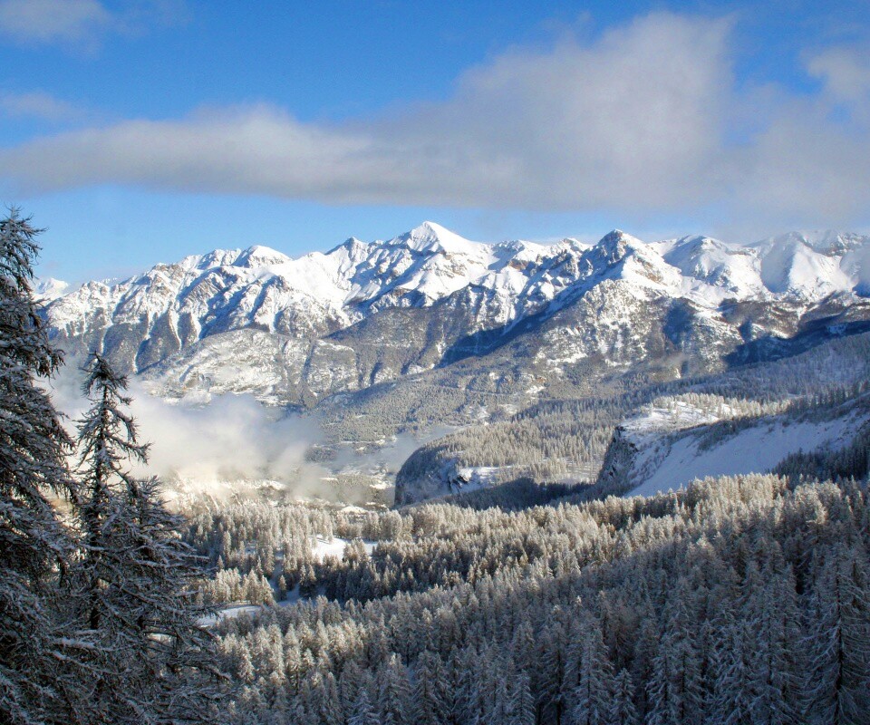 Горный пейзаж обои