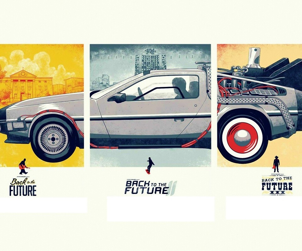 Делориан из Назад в будущее обои