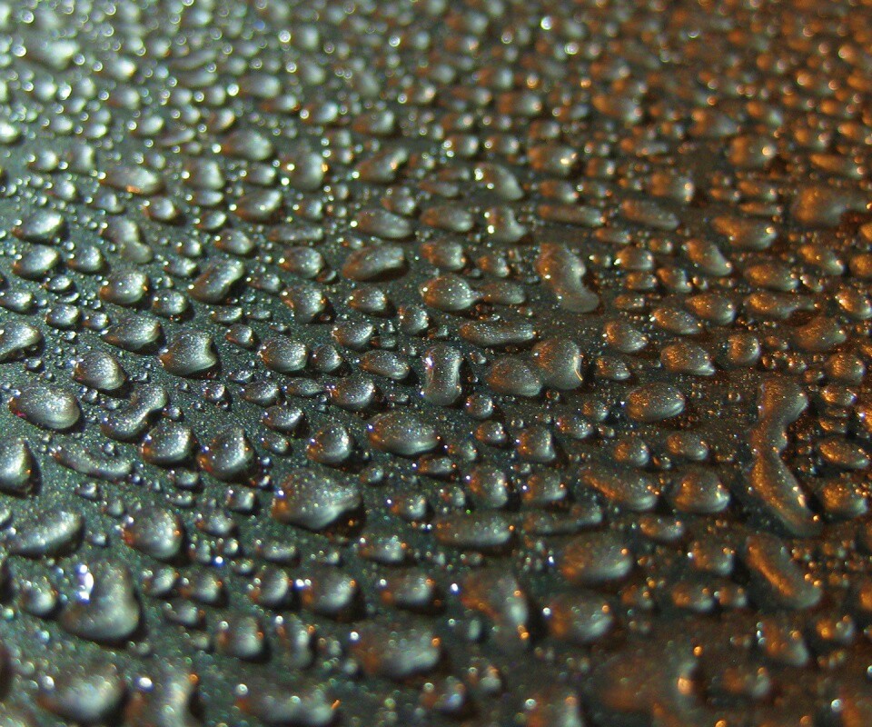 Вода собирается в капли обои