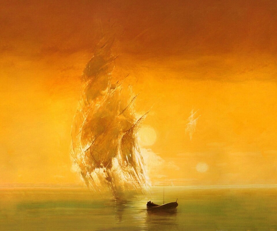 Призрачный парусник обои