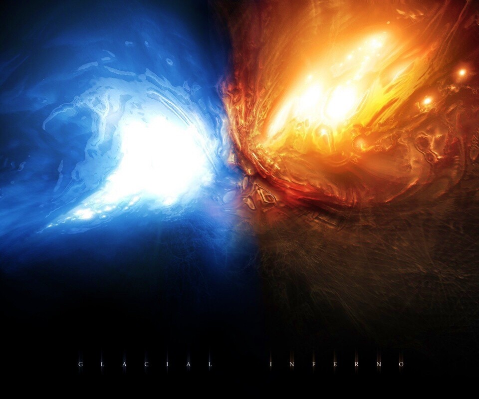 Огонь против льда обои