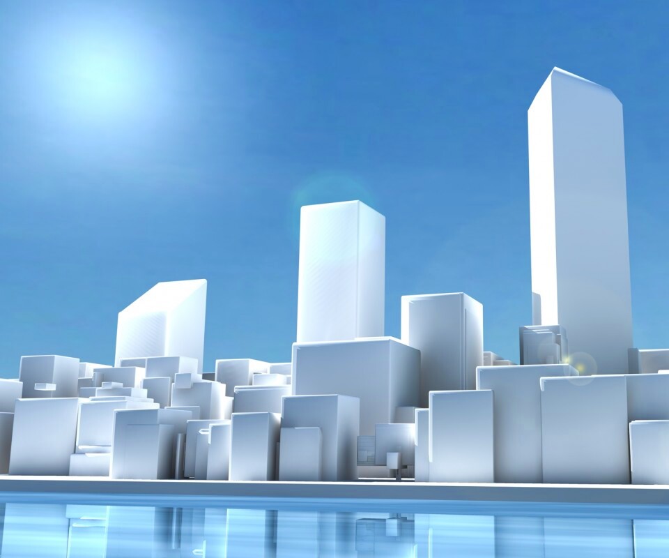 Картонный город обои