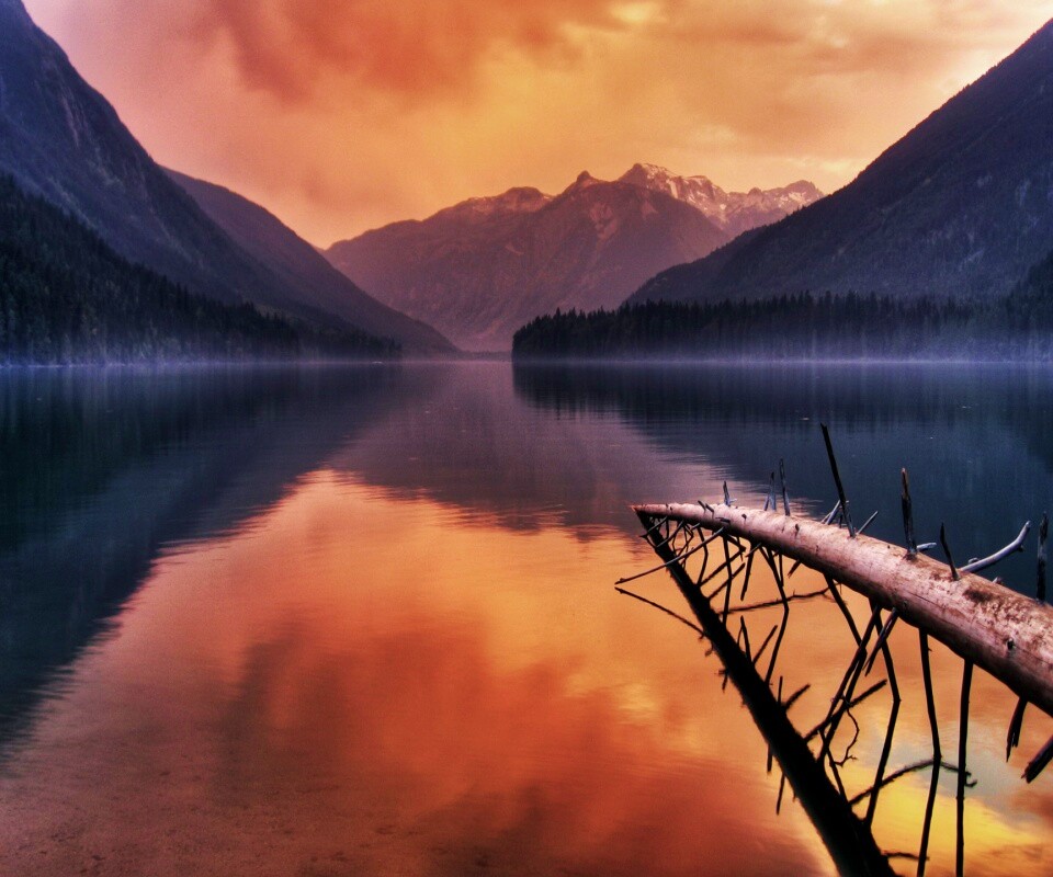 Горное озеро обои