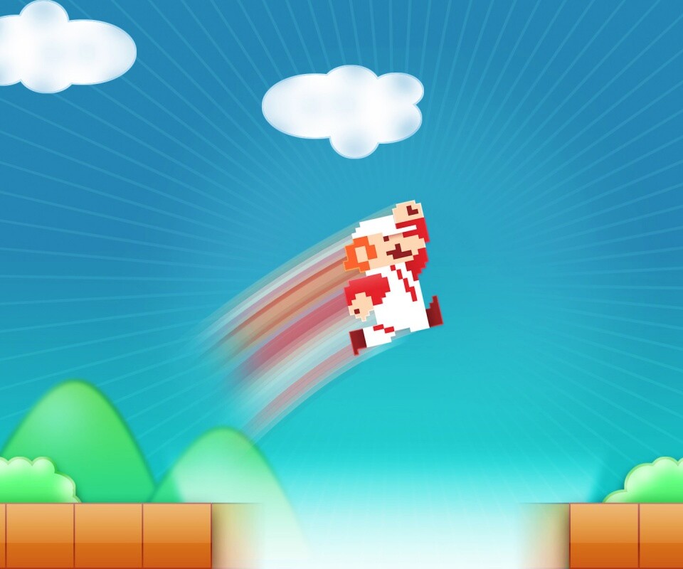 Прыжок Марио обои