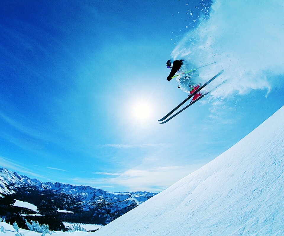 Горнолыжник обои