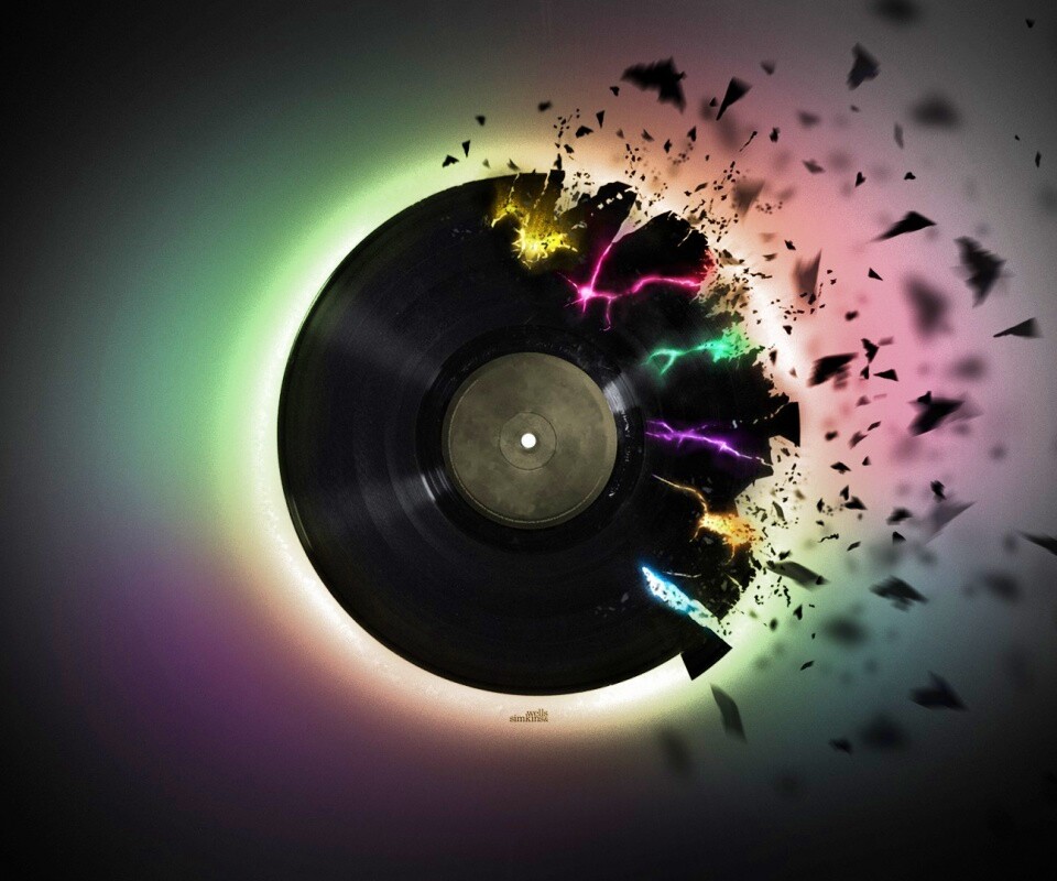 Разрывающийся винил обои