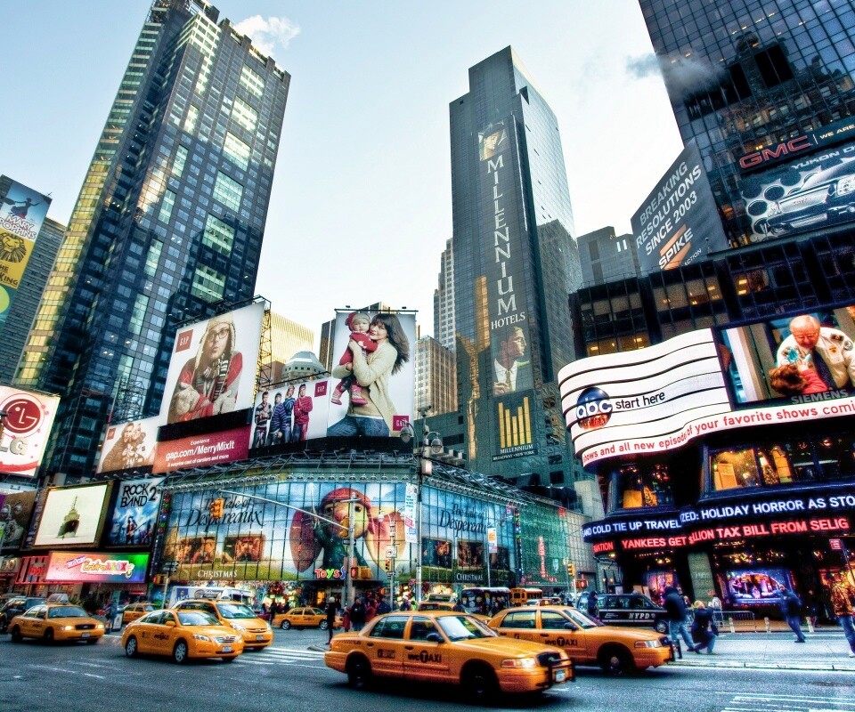 Улицы Нью-Йорка обои