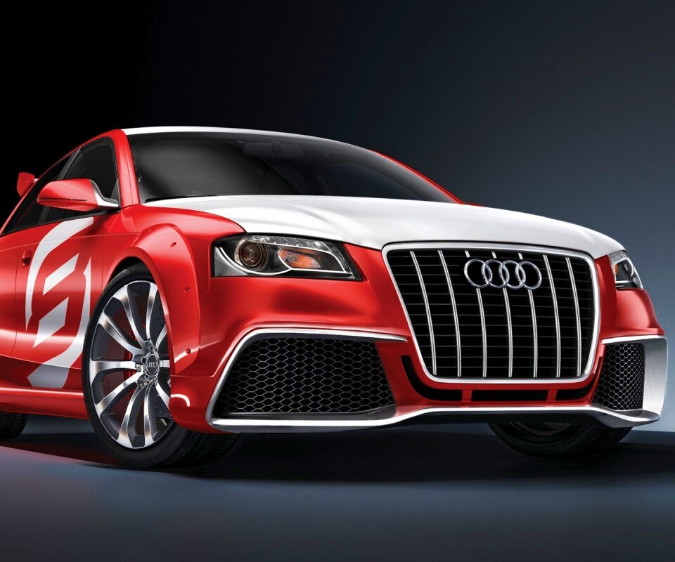 Красный Ауди обои