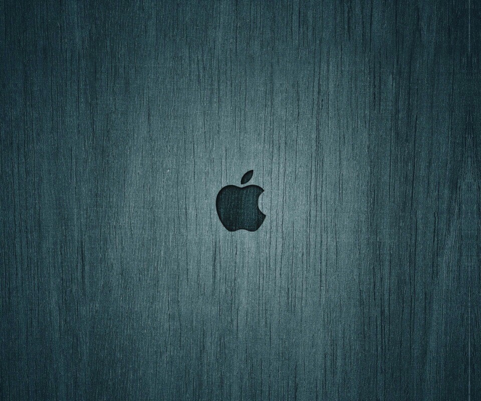 Логотип Apple на доске обои