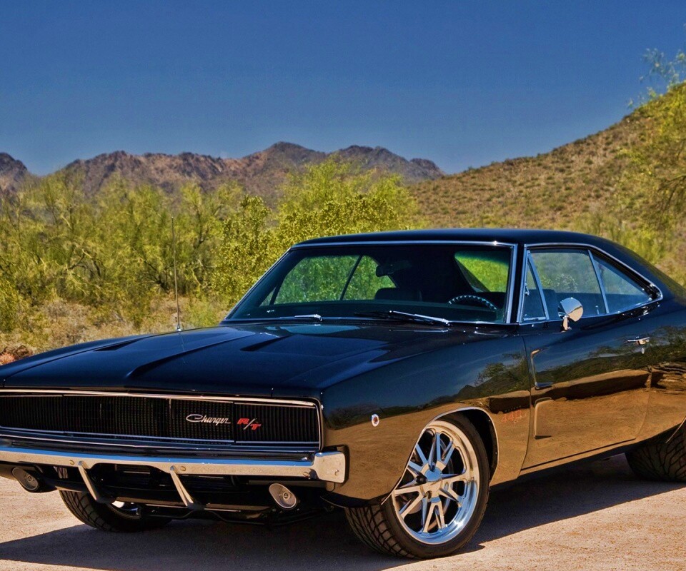 Черный Додж обои