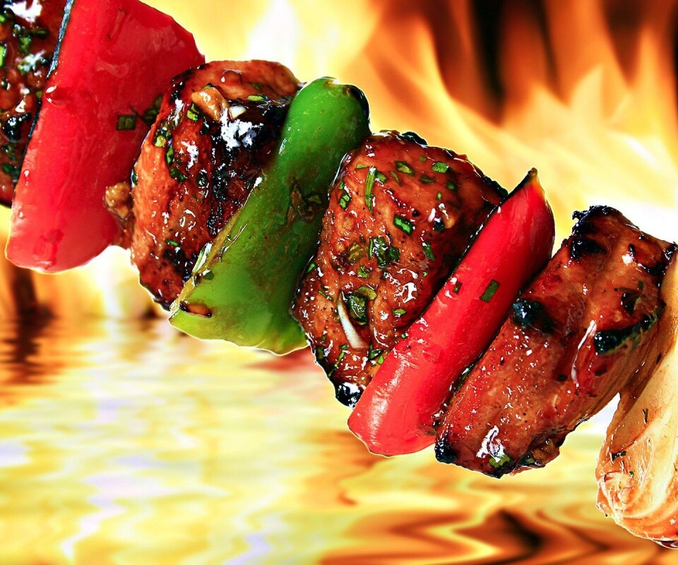 Сочный шашлычок обои