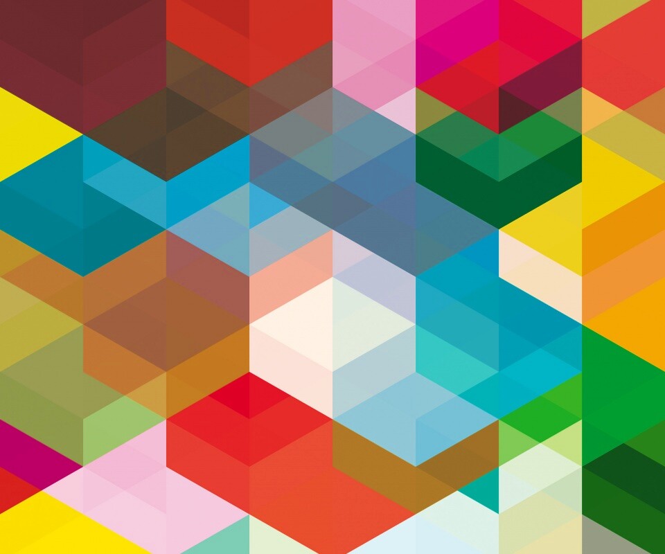 Разноцветные параллелограммы обои