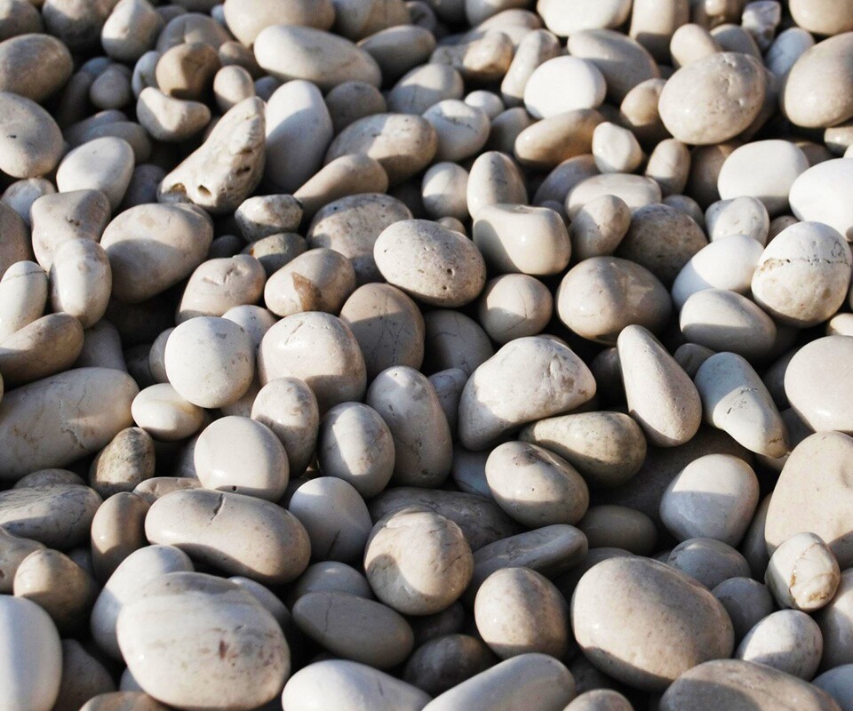 Белая галька обои