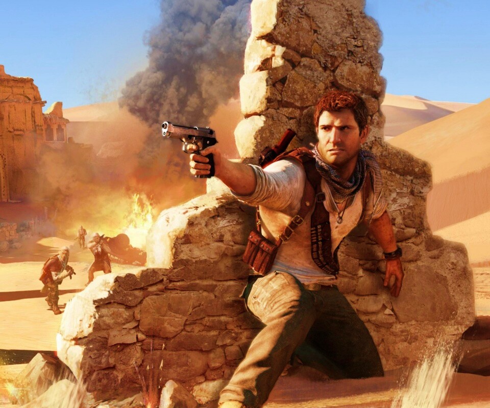 Бой в пустыне обои