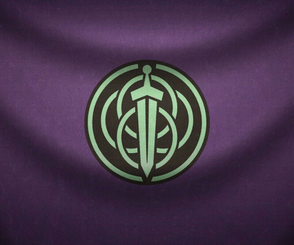 Меч на фоне колец обои