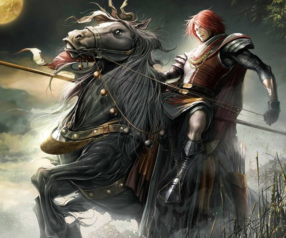 Рыцарь с копьем обои