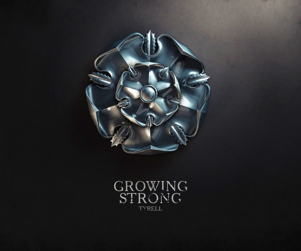 Металлический герб Тиреллов обои