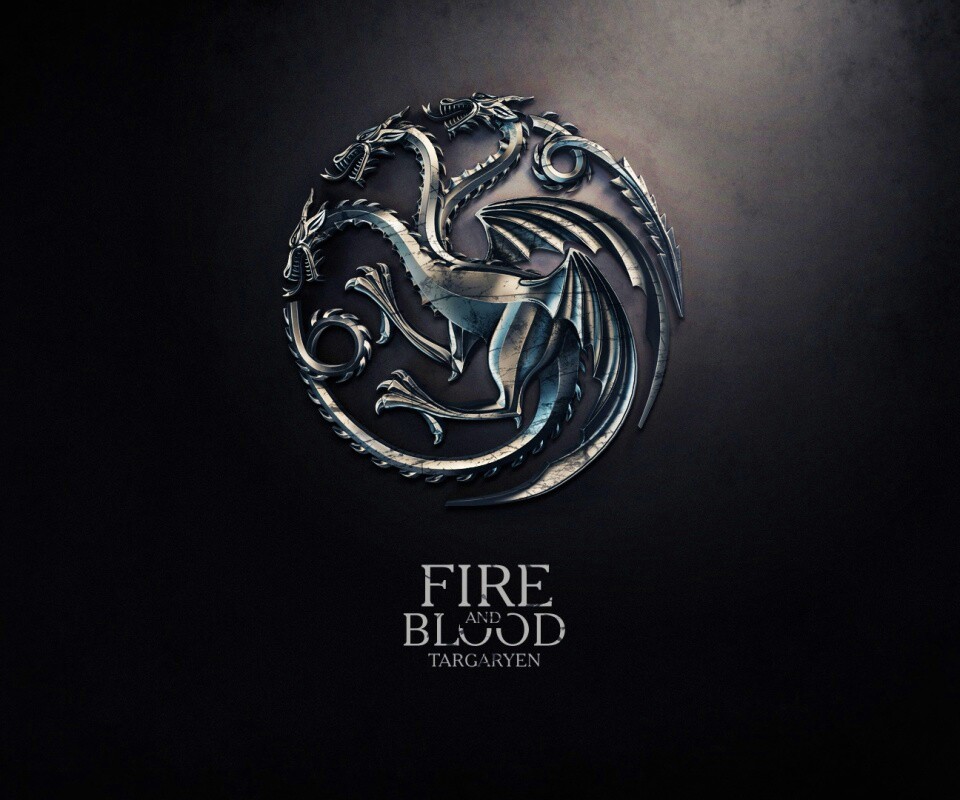 Металлический герб дома Таргариен обои